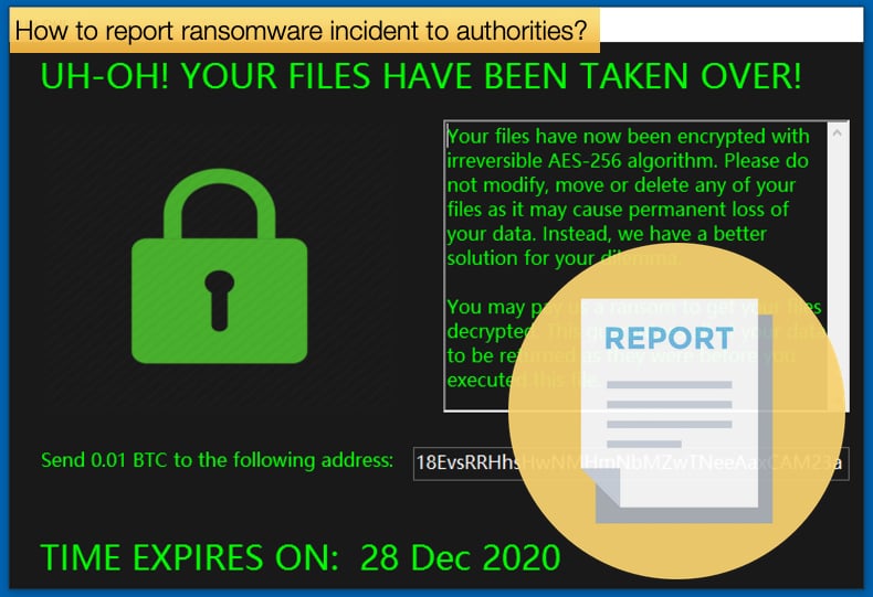 segnalazione di incidenti ransomware alle autorità