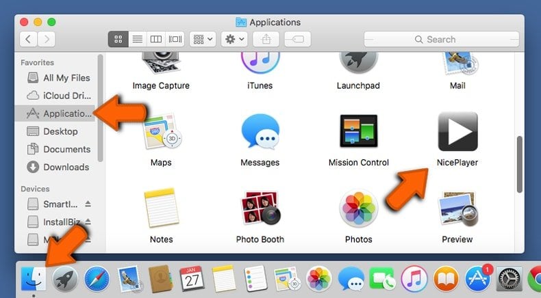 mac browser hijacker removal from applications folderRimozione del dirottatore del browser mac dalla cartella delle applicazioni