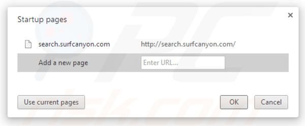 Rimuovere Surf Canyon da Google Chrome homepage