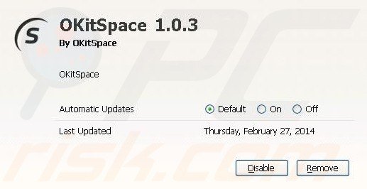 Rimuovere okitspace da Mozilla Firefox step 2