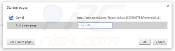 Rimuovere start.qone8.com dalla Google Chrome homepage