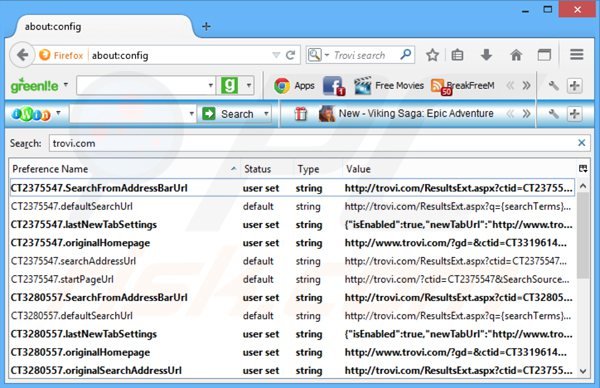 Rimuovere client connect ltd browser hijacker dal motore di ricerca di Mozilla Firefox 