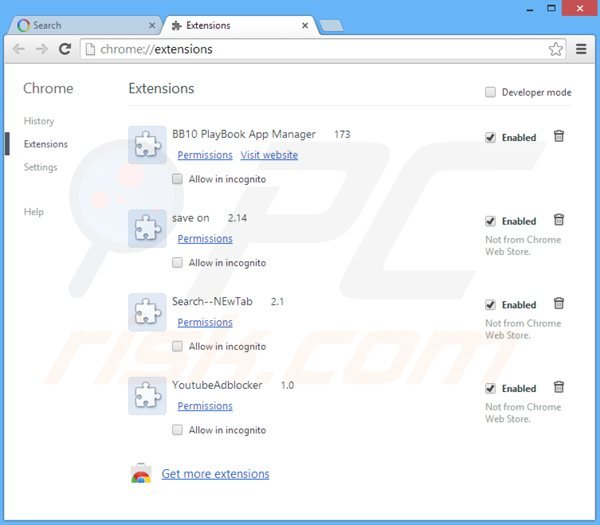 Rimuovere websearch.eazytosearch.info da Google Chrome