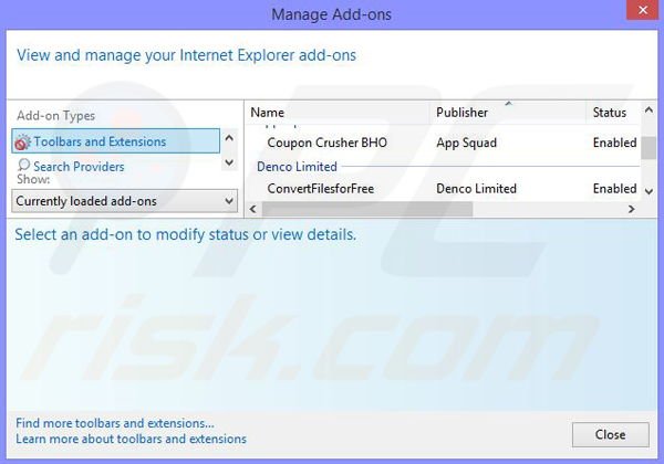Rimuovere foxydeal ads da Internet Explorer step 2