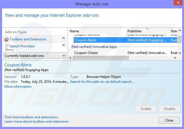 Rimuovere iReview ads da Internet Explorer step 2