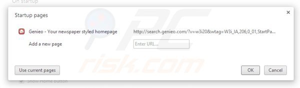 Rimuovere search.genieo.com dalla Google Chrome homepage
