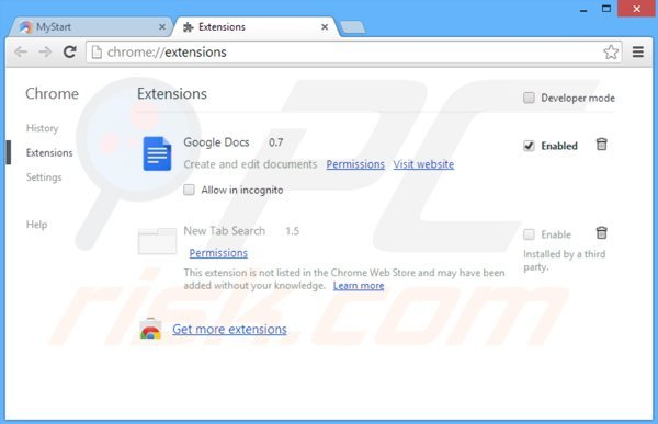 Rimuovere DLSecure toolbar da Google Chrome