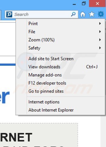Rimuovere SpeedCheck ads da Internet Explorer step 1