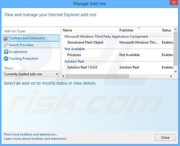 Rimuovere GUPlayer adware da Internet Explorer step 2