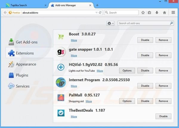 Rimuovere FlashBeat adware da Mozilla Firefox step 2