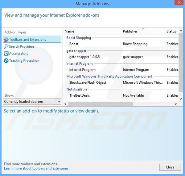 Rimuovere FlashBeat adware da Internet Explorer step 2