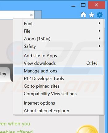 Rimuovere SalePlus adware da Internet Explorer step 1