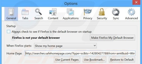 Cambia la tua homepage da Mozilla Firefox 