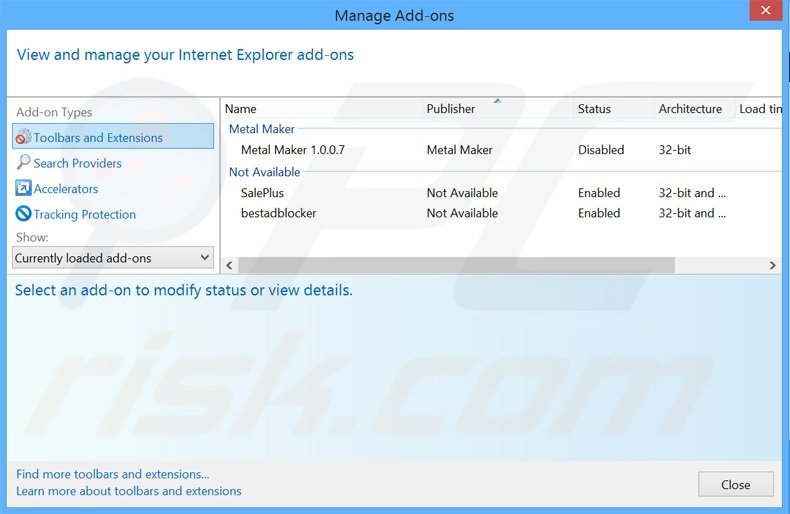 Rimuovere WindApp adware da Internet Explorer step 2