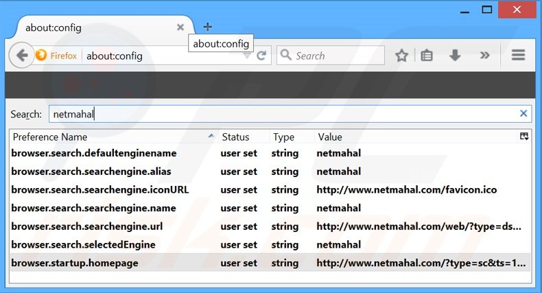 Cambia il tuo motore di ricerca predefinito netmahal.com in Mozilla Firefox 
