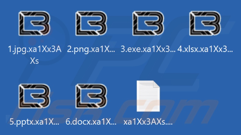File crittografati dal ransomware LockBit 4.0 (estensione .xa1Xx3AXs)