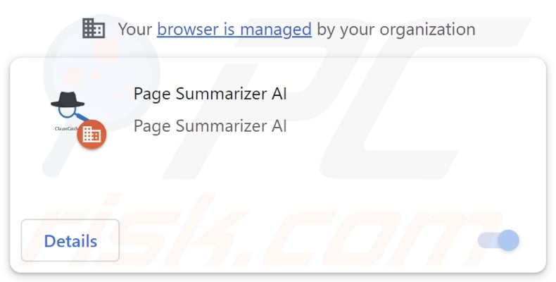 Page Summarizer AI estensione del browser