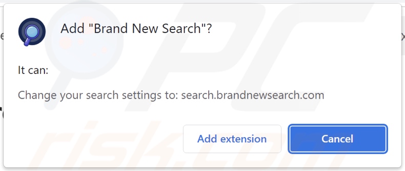 Il dirottatore del browser Brand New Search chiede le autorizzazioni