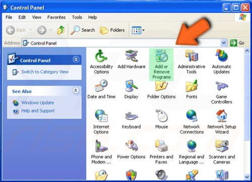 Pannello di controllo di Windows XP