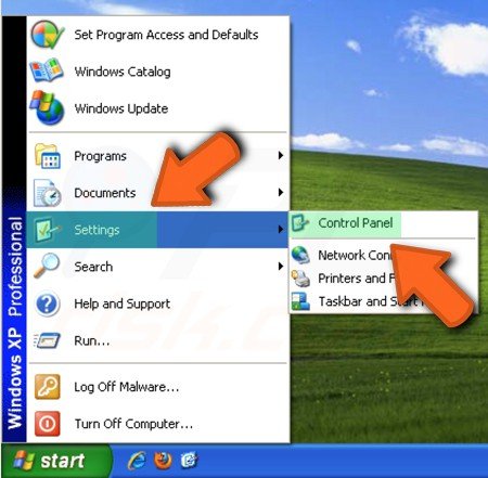 Menu Start di Windows XP