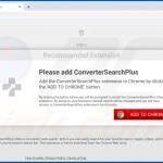 Website used to promote ConverterSearchPlus browser hijacker (Google Chrome) 1