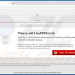 Sito web utilizzato per promuovere il dirottatore del browser LivePDFSearch