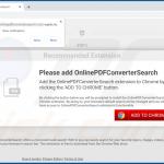Sito web utilizzato per promuovere il dirottatore del browser OnlinePDFConverterSearch 1