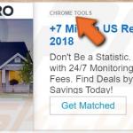 pubblicità mostrate da Chrome Tools adware 1
