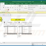 Documento MS Excel dannoso distribuito tramite posta indesiderata MSC (campione 1)