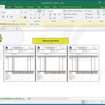 Documento MS Excel dannoso distribuito tramite posta indesiderata MSC (campione 3)