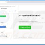 Sito web utilizzato per promuovere il dirottatore del browser SearchConverterInc 1