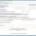La truffa Your Free Trial Period is Almost Over Email variante 2
