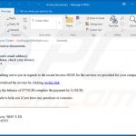 Email di spam utilizzata per diffondere il malware Cobalt Strike che inietta FickerStealer nel sistema (esempio 1)