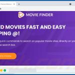 Sito web utilizzato per promuovere il dirottatore del browser Movie Finder
