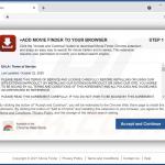 Sito web utilizzato per promuovere il dirottatore del browser Movie Finder 2