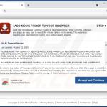 Sito web utilizzato per promuovere il dirottatore del browser Movie Finder 2