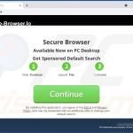 Sito web utilizzato per promuovere Secure Browser 2