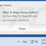 Notifiche visualizzate da gooddaywith-captcha[.]top