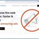 Screenshot dei siti Web utilizzati per promuovere l'adware Ultimate Ad Eraser (1)