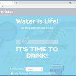 Screenshot dei siti Web utilizzati per promuovere l'adware Drinker
