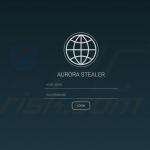 Pannello di amministrazione del malware Aurora 1