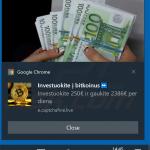 Screenshot delle notifiche del browser fornite da captchafine[.]live (1)