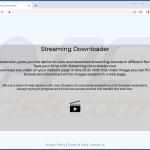 pagina ufficiale dell'adware streaming downloader 