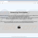 pagina ufficiale dell'adware streaming downloader 