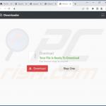 Schermate di siti Web che promuovono LinkDownloader