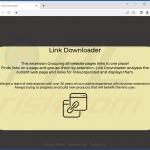 Pagina ufficiale dell'adware LinkDownloader