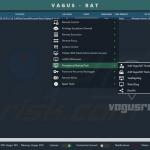Screenshot del pannello di amministrazione di Vagus RAT pannello 9