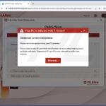 MacOS Is Infected - Virus Found Notification Siti Web truffa promossi tramite notifiche da pagine dubbie