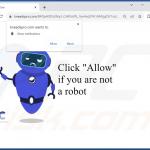Esempio di sito che utilizza un falso test CAPTCHA per spingere lo spam delle notifiche del browser 3