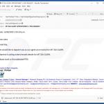 Email truffaldina che diffonde il malware QuirkyLoader 3